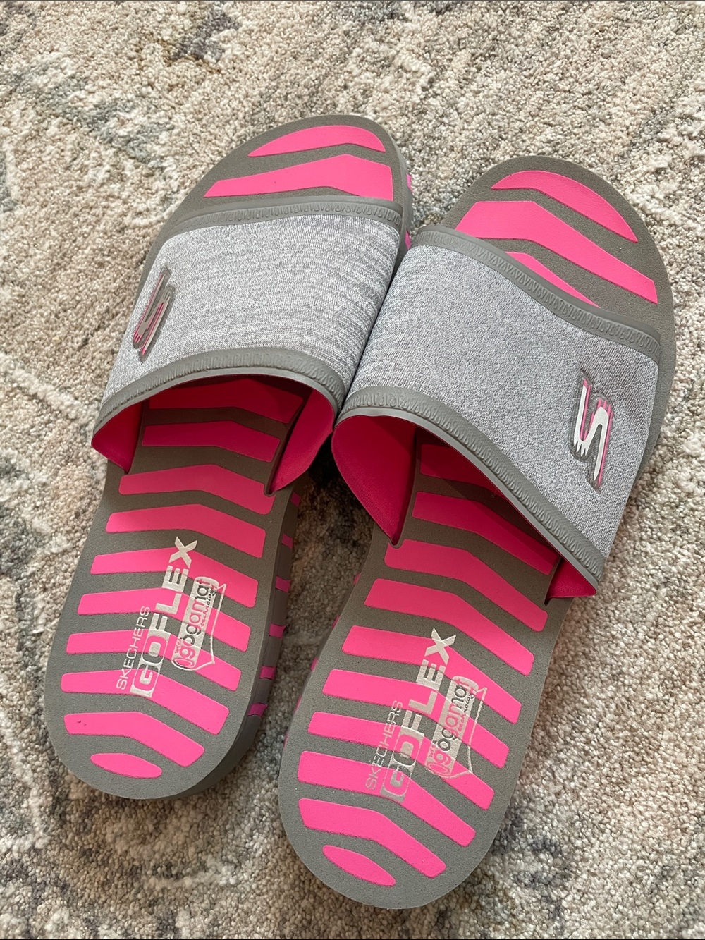 Skechers Go Flex GoGa Mat Slides Sandals size 8